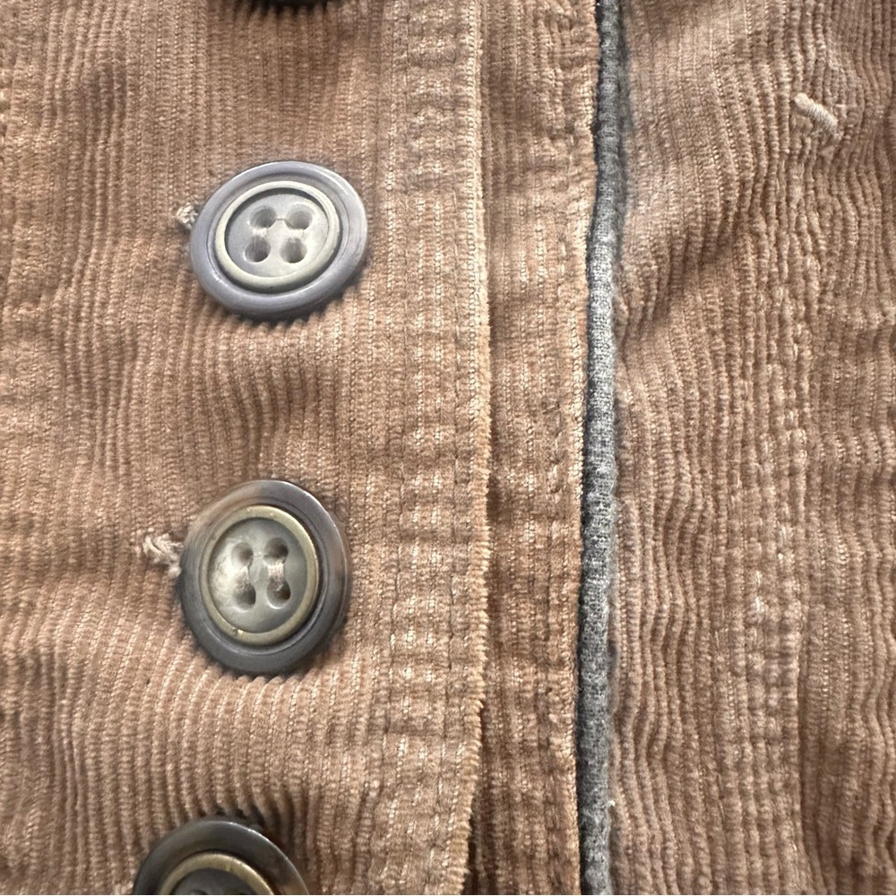 D&G Dolce & Gabbana Women's Brown Corduroy Button Jacket Extra Small Size 2 - Picture 7 of 8